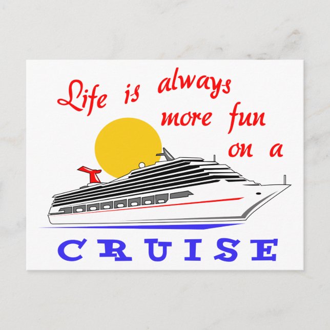 More Fun on a Cruise Postcard (Front)