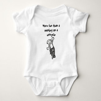 More Fun Than A Monkey on a Unicycle baby Bodysuit