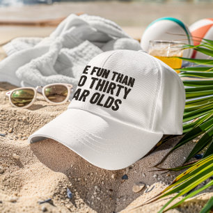 More Fun Than Two thirty Year Olds gifts 60th Trucker Hat