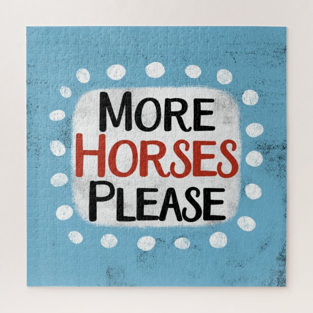 More Horses Please Jigsaw Puzzle (Vertical)