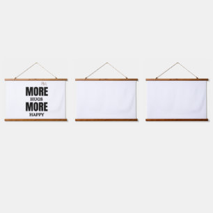 More Hugs More Happy Cute Positive Design Hanging Tapestry