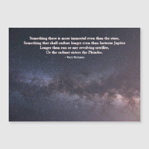 "More Immortal Than the Stars" Sympathy Quote