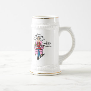 More Issues Than a Magazine Humour Beer Stein
