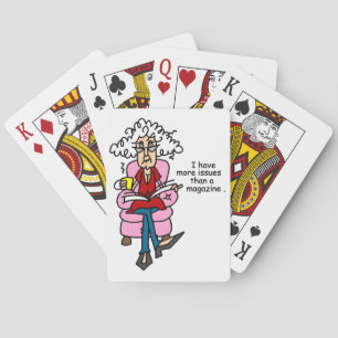 More Issues Than a Magazine Humour Playing Cards