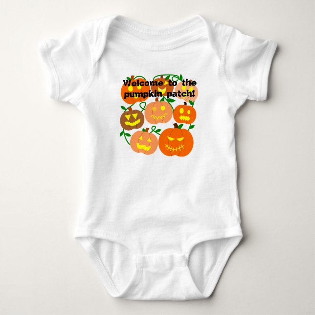 More Jack-o-Lanterns Baby Bodysuit (Front)