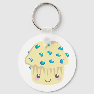 More Kawaii Muffin Faces Key Ring