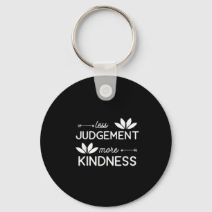 More Kindness Less Judgement Flower Vintage Graphi Key Ring