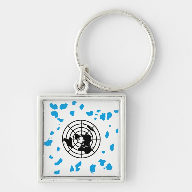 MORE LAND #GLOBEXIT Small Premium Keychain (Front)