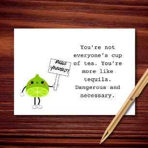 More Like Tequila Than Tea Card