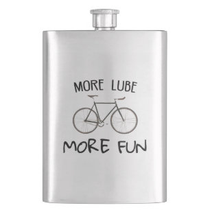 More Lube More Fun Cycling Hip Flask