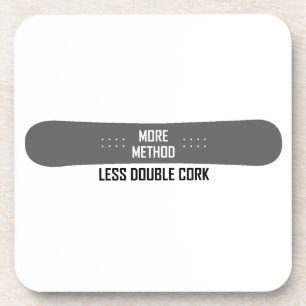 More Method Less Double Cork Coaster