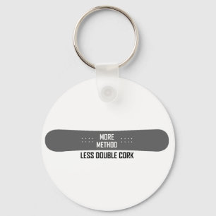 More Method Less Double Cork Key Ring
