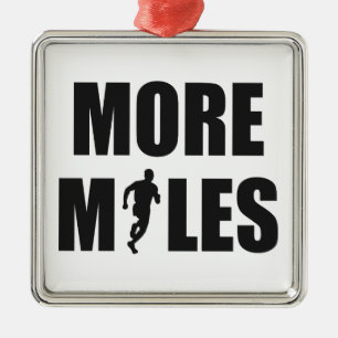 More Miles Running Metal Tree Decoration