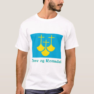 Møre og Romsdal flag with name T-Shirt
