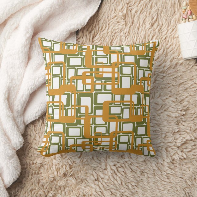 More Open Mid-Century Modern Rectangles Again  Cushion (Blanket)