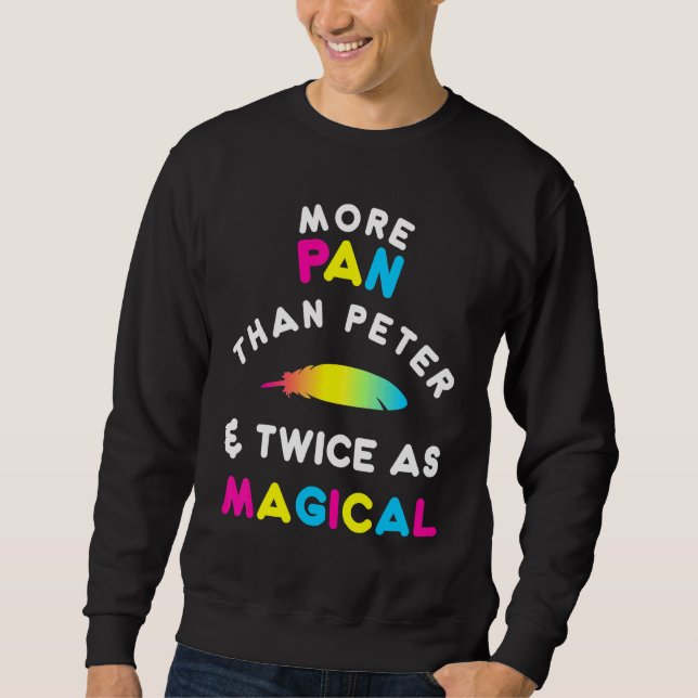 More Pan Than Peter Lgbtq Pansexual Pride Sweatshirt (Front)
