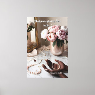 More Precious Than Rubies Canvas Print