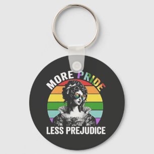 More Pride Less Prejudice LGBT Gay Pride Month Key Ring