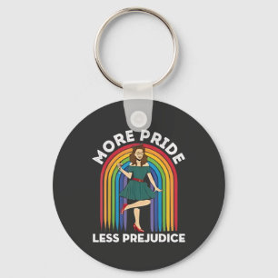 More Pride Less Prejudice LGBT Pride Month Key Ring