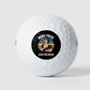 More Pride Less Prejudice LGBTQ Gay Pride Ally Golf Balls