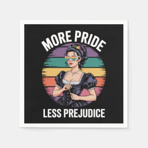 More Pride Less Prejudice LGBTQ Gay Pride Ally Napkin