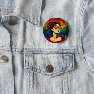 More Pride Less Prejudice Pride Month LGBTQ 6 Cm Round Badge