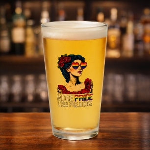 More Pride Less Prejudice Pride Month LGBTQ Glass