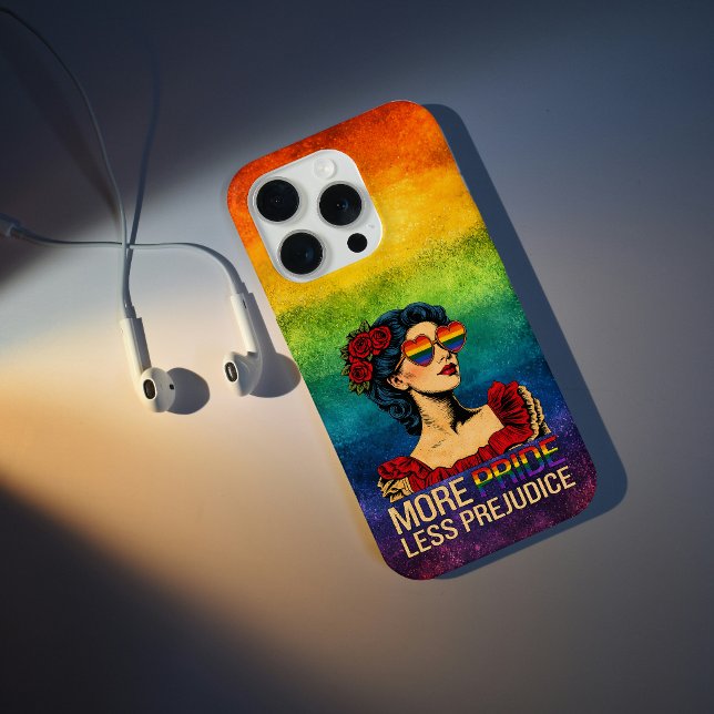 More Pride Less Prejudice Pride Month LGBTQ iPhone Case (Creator Uploaded)