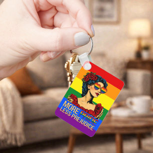 More Pride Less Prejudice Pride Month LGBTQ Key Ring