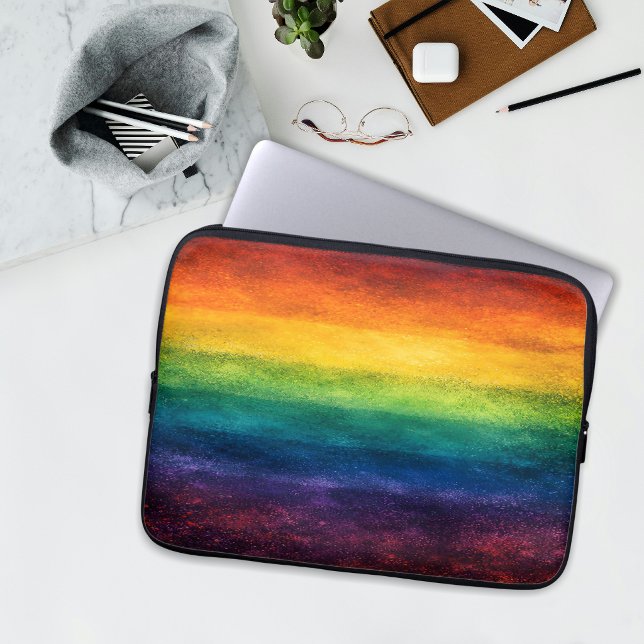 More Pride Less Prejudice Pride Month LGBTQ Laptop Sleeve (Creator Uploaded)