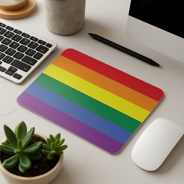 More Pride Less Prejudice Pride Month LGBTQ Mouse Pad (Creator Uploaded)