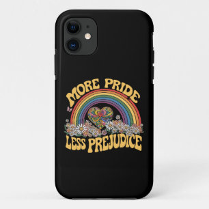 More Pride Less Prejudice Retro Rainbow Pride LGBT Case-Mate iPhone Case