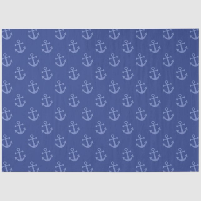 More Red and Navy Nautical Series Design 12 Tissue Paper (Front)
