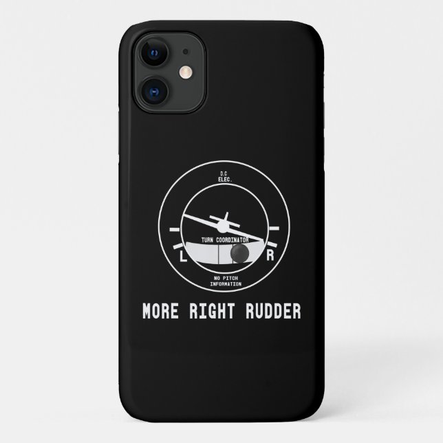 More Right Rudder Cfi Flight Instructor Pilot Gift Case-Mate iPhone Case (Back)