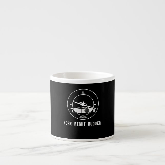 More Right Rudder Cfi Flight Instructor Pilot Gift Espresso Cup (Front)