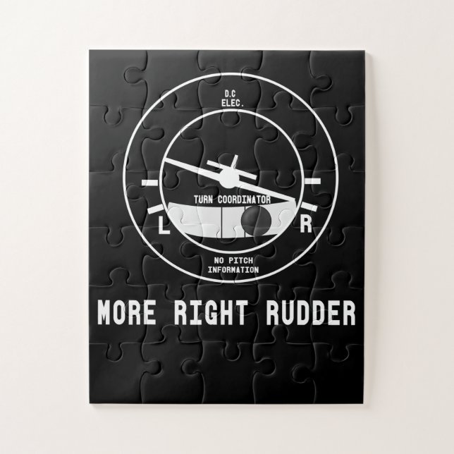 More Right Rudder Cfi Flight Instructor Pilot Gift Jigsaw Puzzle (Vertical)