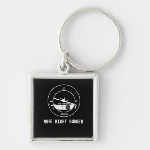 More Right Rudder Cfi Flight Instructor Pilot Gift Key Ring