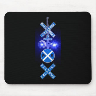 More Royal Blue Railroadiana Mouse Pad