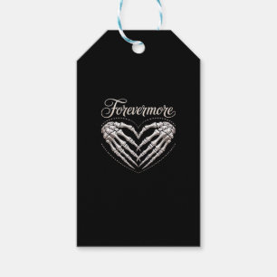 More Skeleton Hands Heart Gothic Halloween Gift Tags