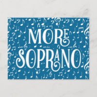 More Soprano - Blue White Singer