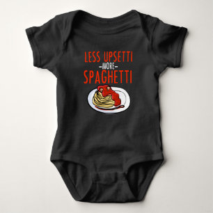 More Spaghetti Less Upsetti - Noodle Pasta Italian Baby Bodysuit