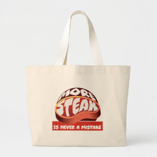 More Steak is Never a Mistake Large Tote Bag
