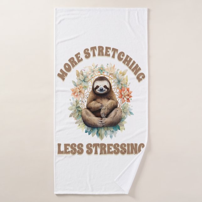 More Stretching Less Stressing Sloth Bath Towel (Bath Towel)