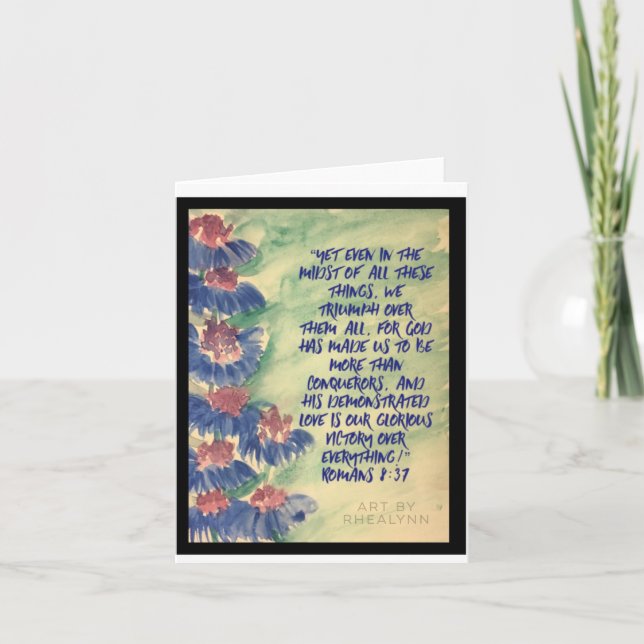 More than Conqueror Note Card (Front)