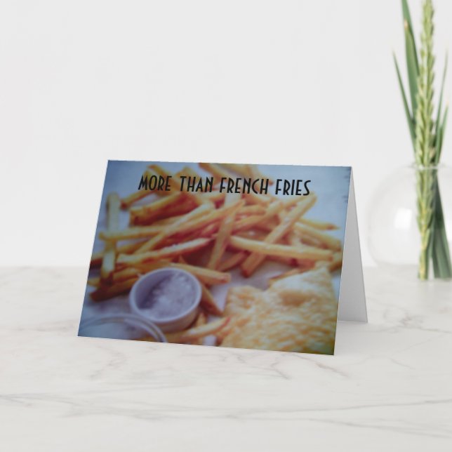 MORE THAN FRENCH FRIES I LOVE YOU CARD (Front)