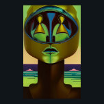 More Than Human Poster<br><div class="desc">More Than Human.  2023,  Ken Gage.  Digital art: pop surrealism.</div>