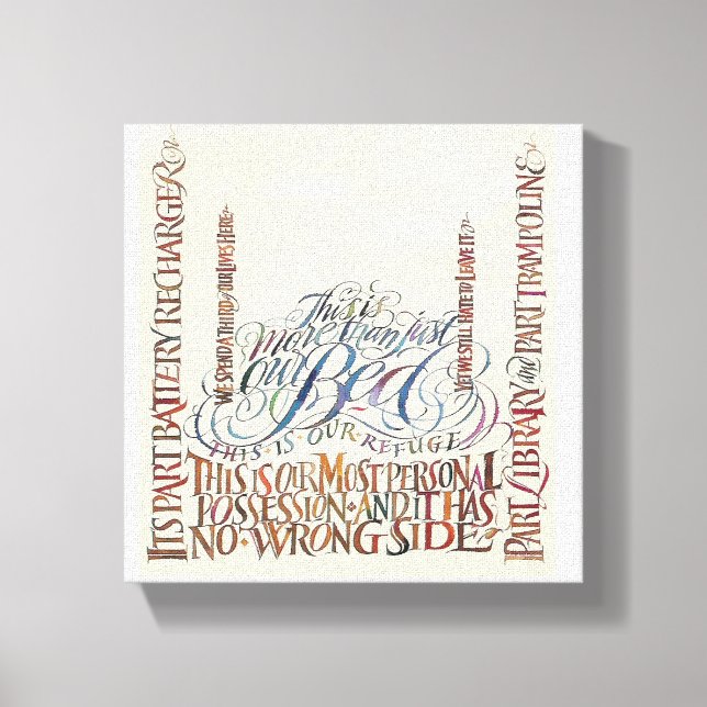 More Than Just A Bed Canvas Print (Front)