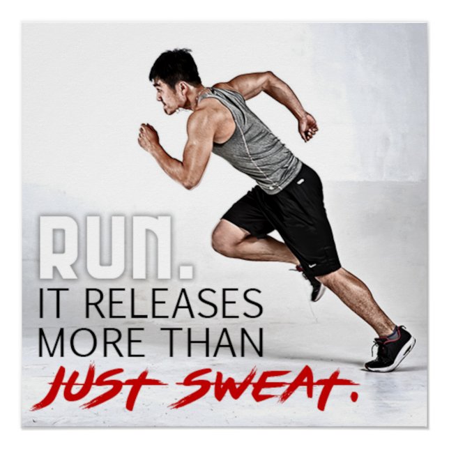 More Than Just Sweat Motivational Poster (Front)