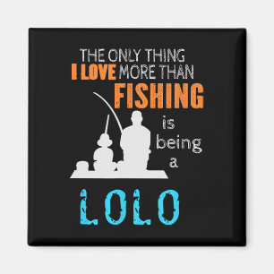 More Than Love Fishing Lolo Filipino Grandpa  Magnet