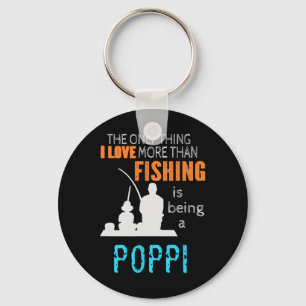 More Than Love Fishing Poppi Special Grandpa Key Ring